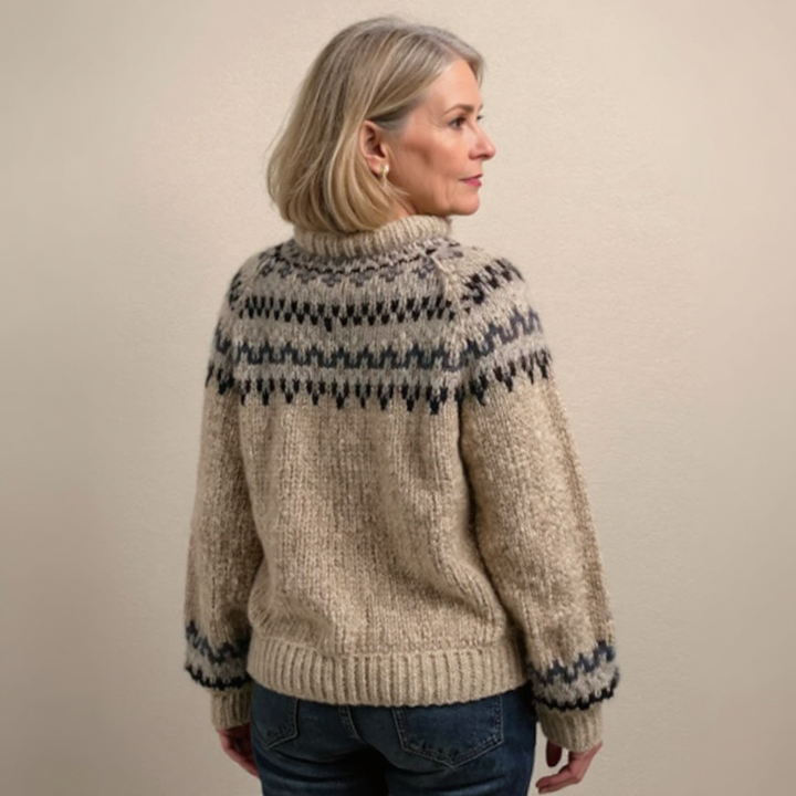 Cyrielle | Pull classique en laine islandaise