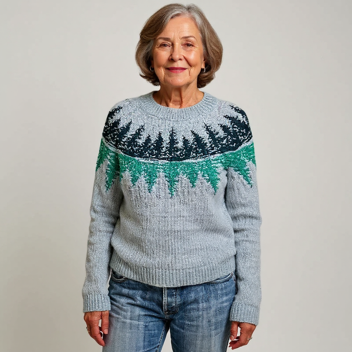 Cerise | Pull classique en laine islandaise
