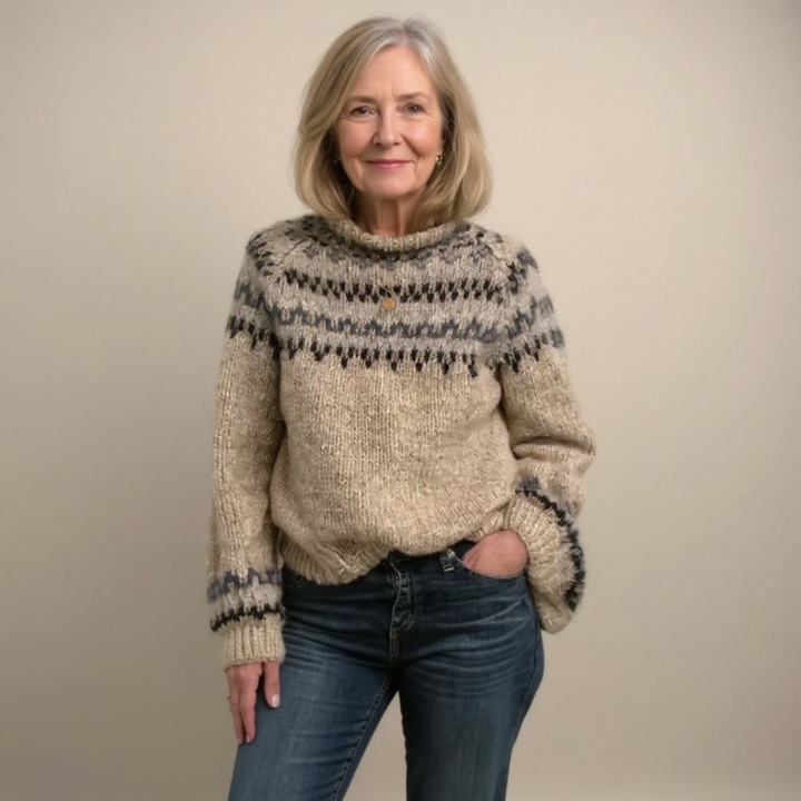 Cyrielle | Pull classique en laine islandaise