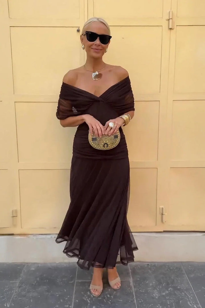 Lydia™ | Robe Longue à Épaules Dénudées