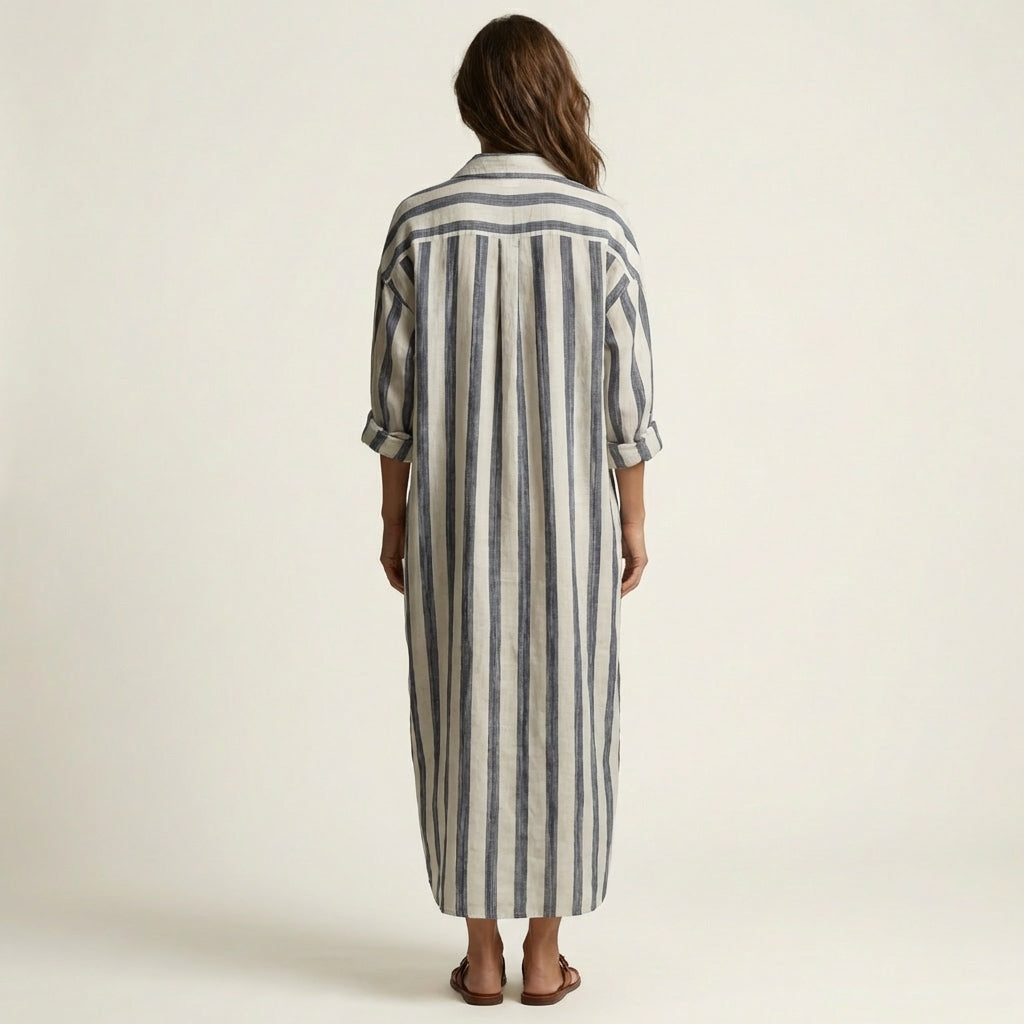 Carra | Robe longue à rayures