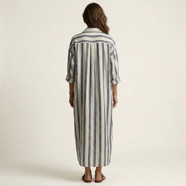Carra | Robe longue à rayures