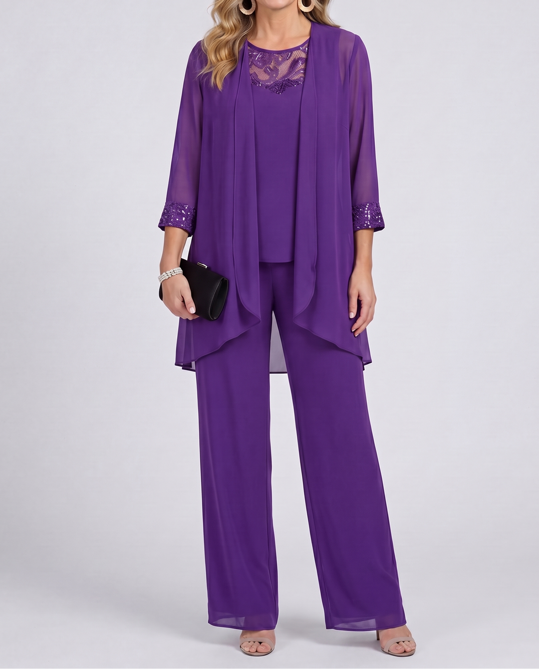 Eleanor™ | Ensemble Veste Fluide et Pantalon Large