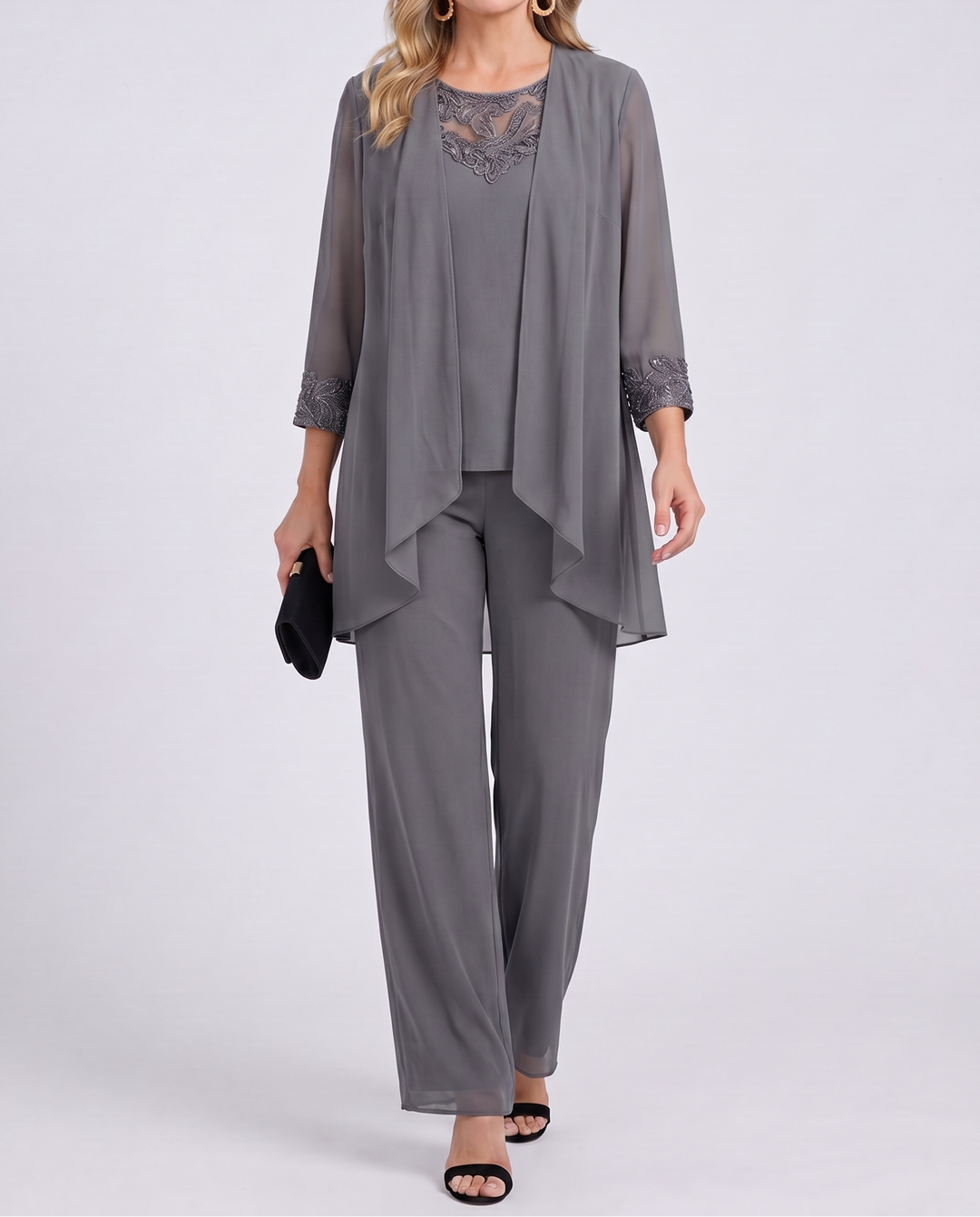 Eleanor™ | Ensemble Veste Fluide et Pantalon Large