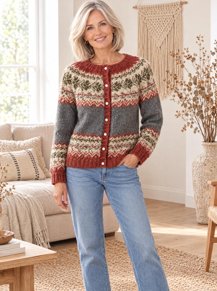ALVA - Gilet Fair Isle - Atelier Deauville