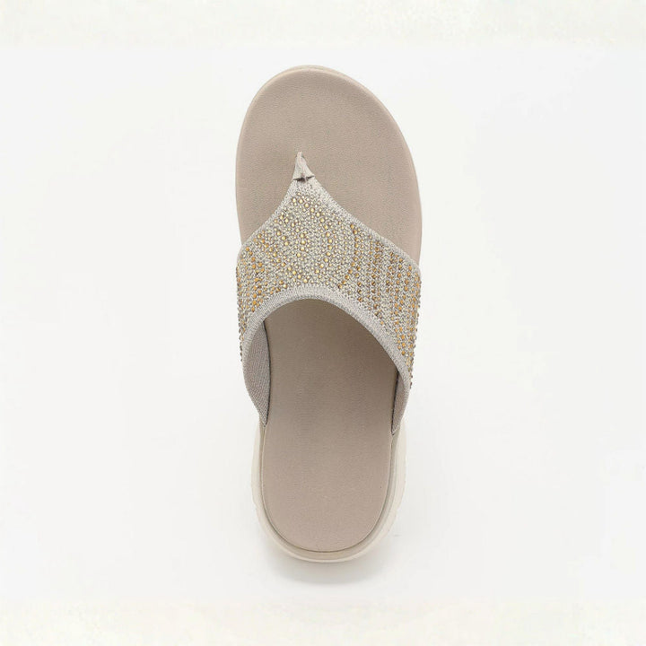 LIORA™ | Sandales à lanières en maille cristalline, confortables, pour femme