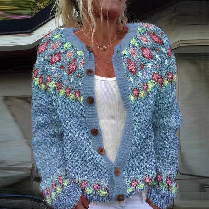 FRIDA™ - CARDIGAN À YOKE FLORAL