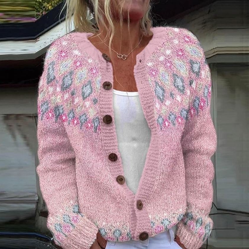 TILDA™ - CARDIGAN À YOKE FLORAL
