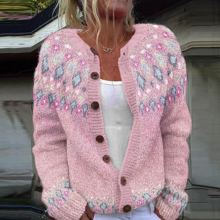 TILDA™ - CARDIGAN À YOKE FLORAL