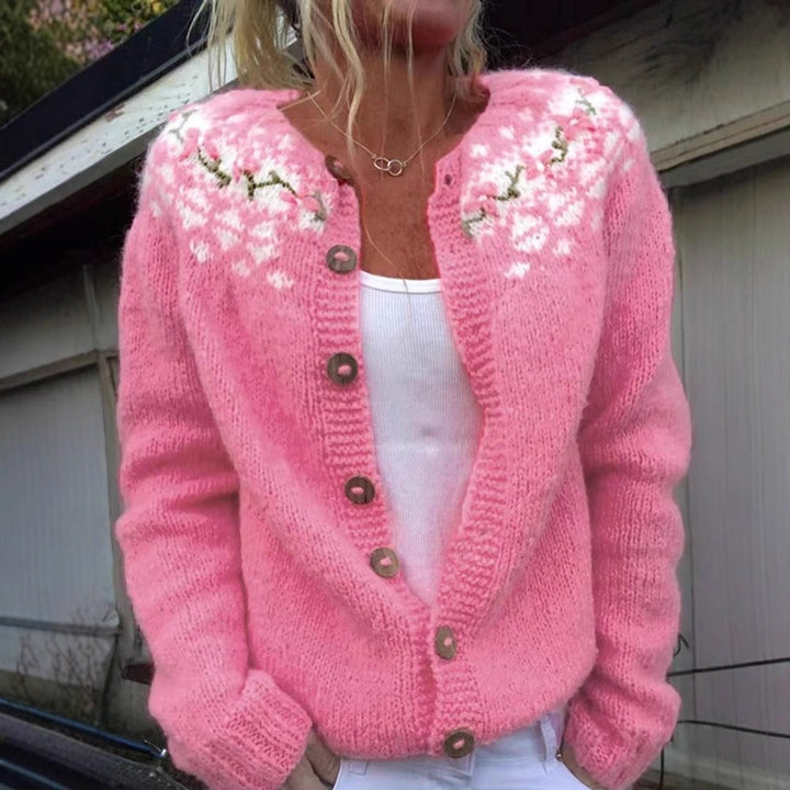 SIRI™ - CARDIGAN À YOKE FLORAL