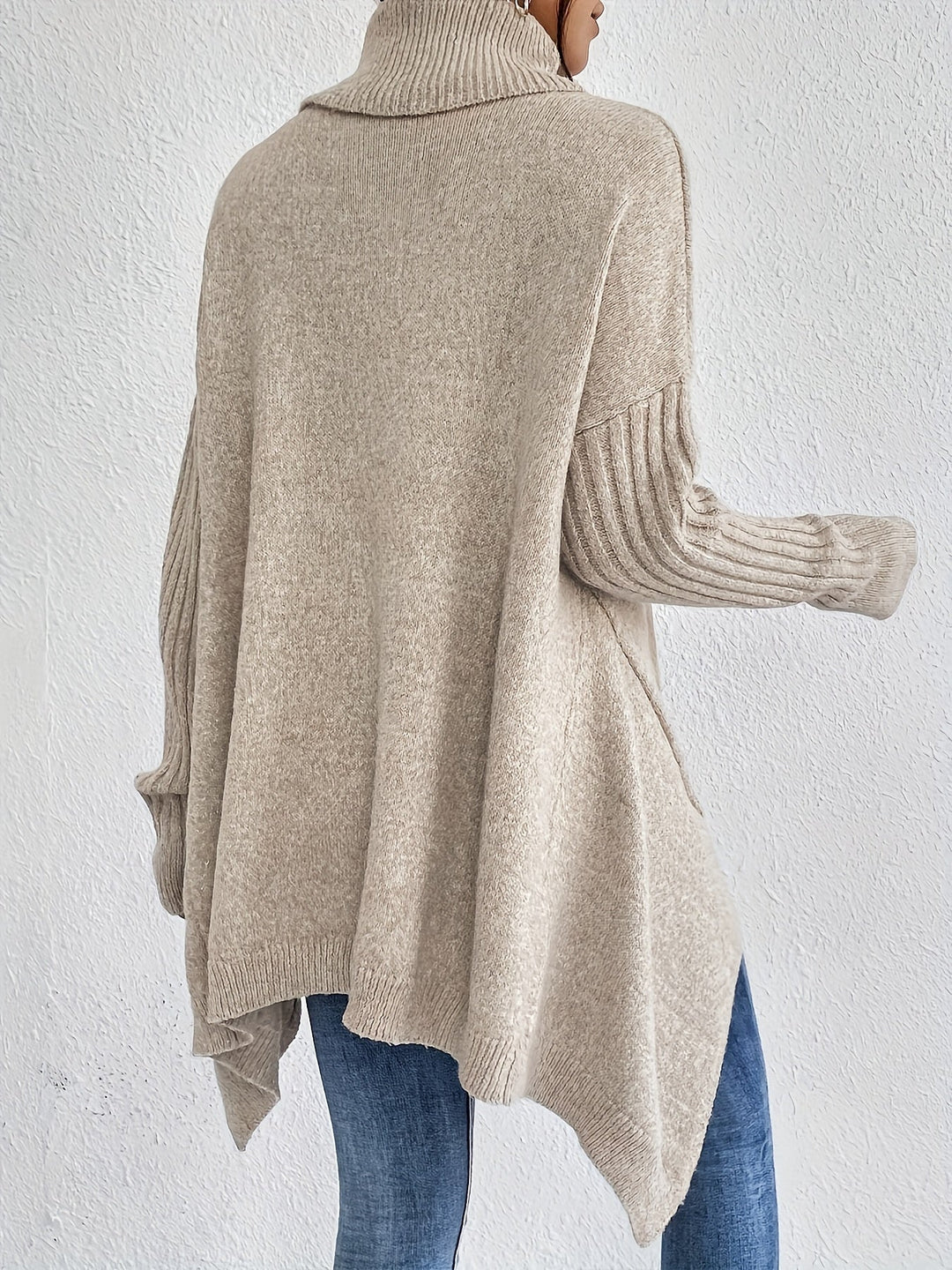Isabelle | Pull à col roulé oversize élégant avec doublure chaude et douillette