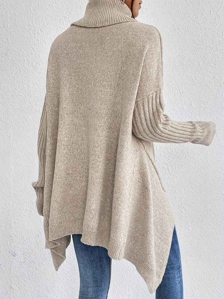 Isabelle | Pull à col roulé oversize élégant avec doublure chaude et douillette
