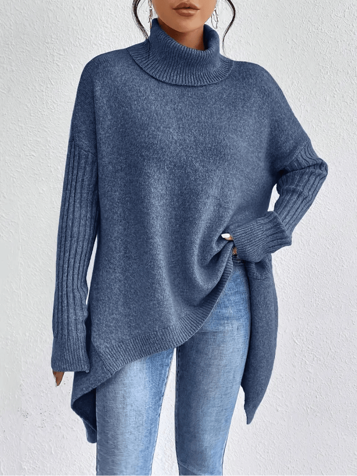 Isabelle | Pull à col roulé oversize élégant avec doublure chaude et douillette