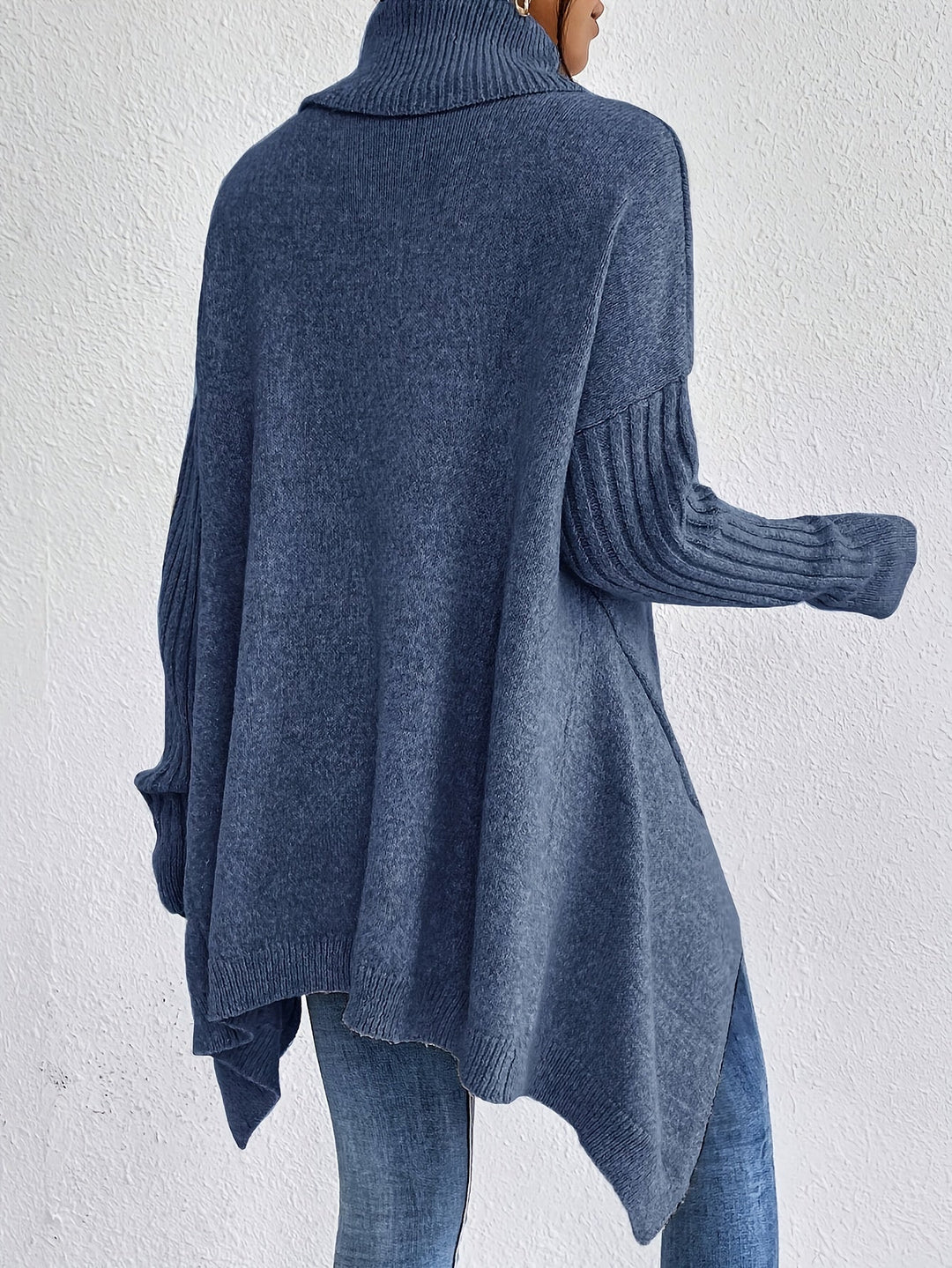 Isabelle | Pull à col roulé oversize élégant avec doublure chaude et douillette