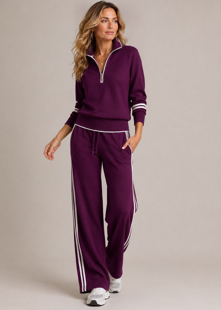 Ensemble Kate™ | Pull Demi-Zip & Pantalon Large