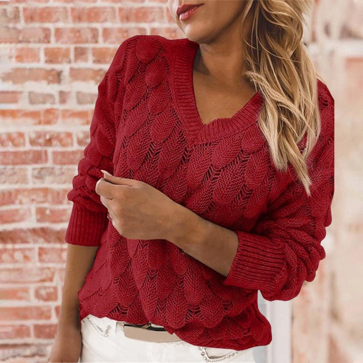 Lieke | Pull élégant à col en V