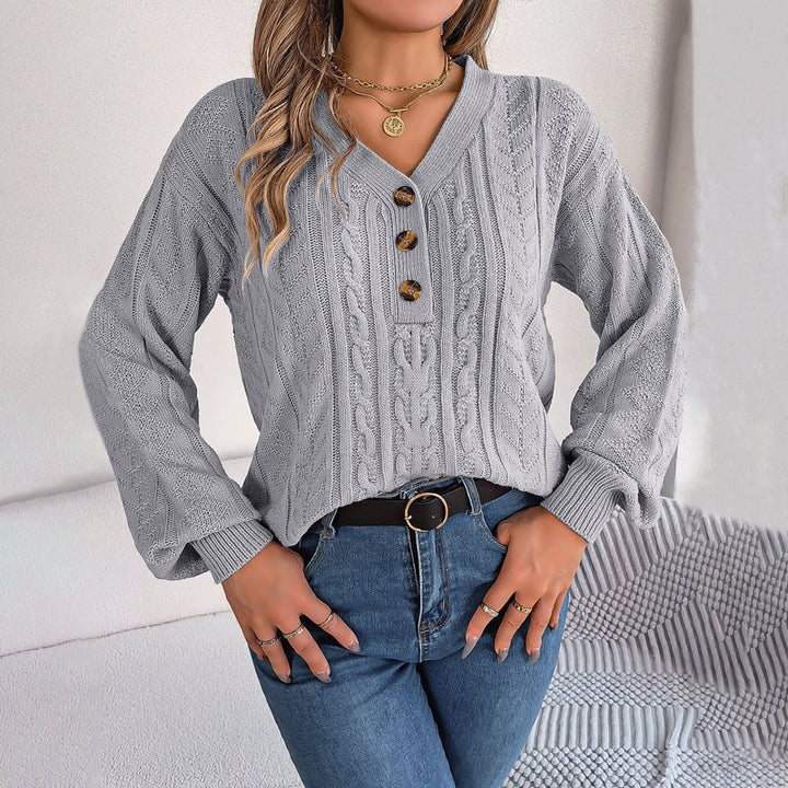 Louisa | Pull décontracté et douillet en maille torsadée