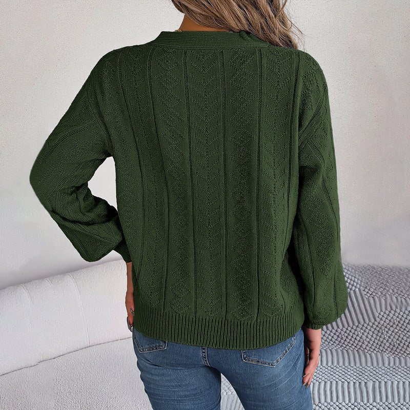 Louisa | Pull décontracté et douillet en maille torsadée