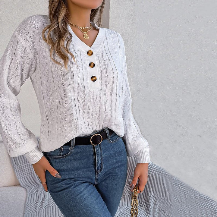 Louisa | Pull décontracté et douillet en maille torsadée