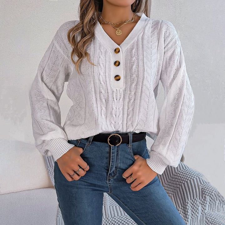 Louisa | Pull décontracté et douillet en maille torsadée