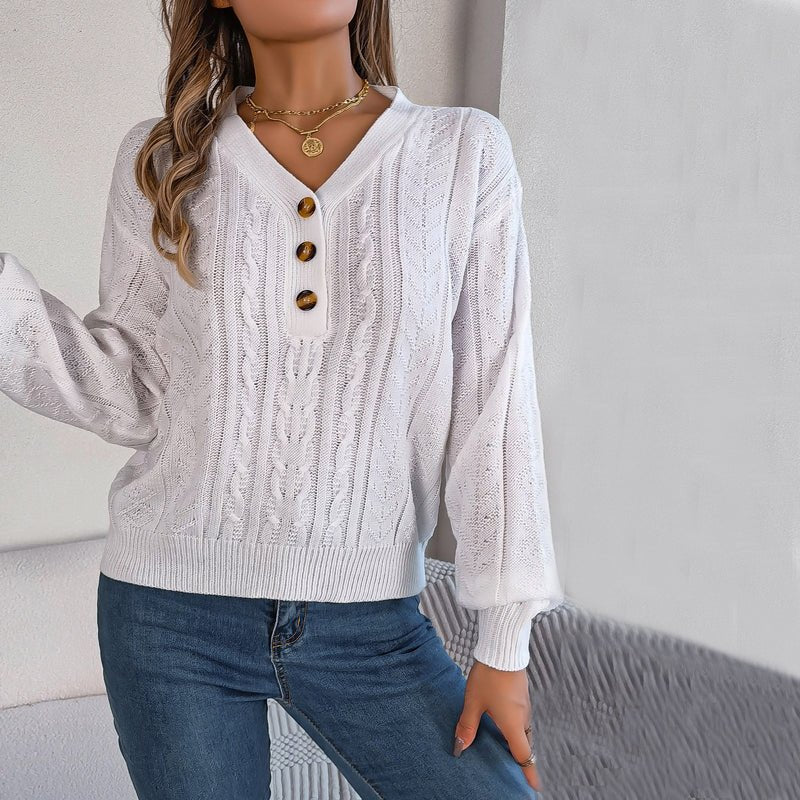 Louisa | Pull décontracté et douillet en maille torsadée