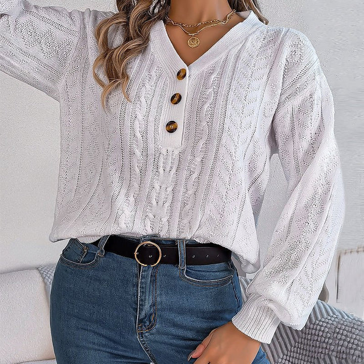 Louisa | Pull décontracté et douillet en maille torsadée