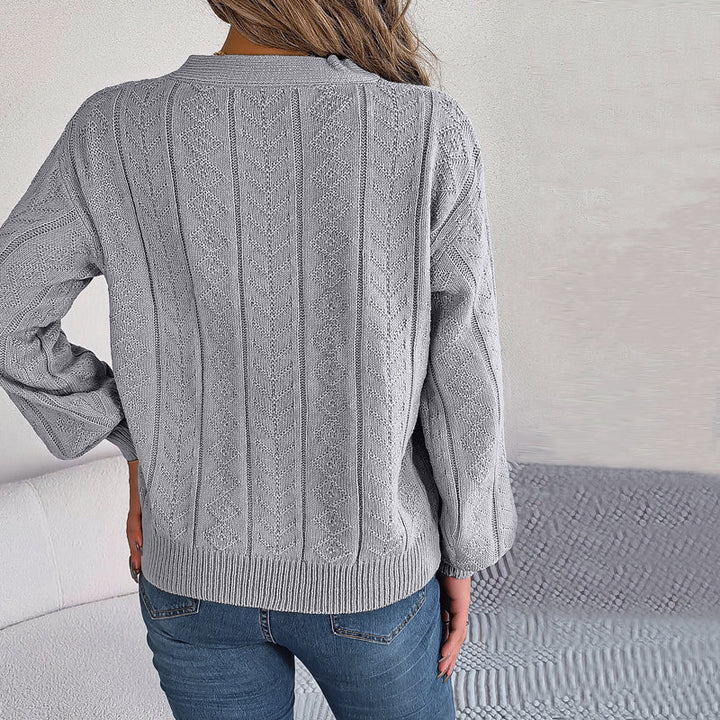 Louisa | Pull décontracté et douillet en maille torsadée