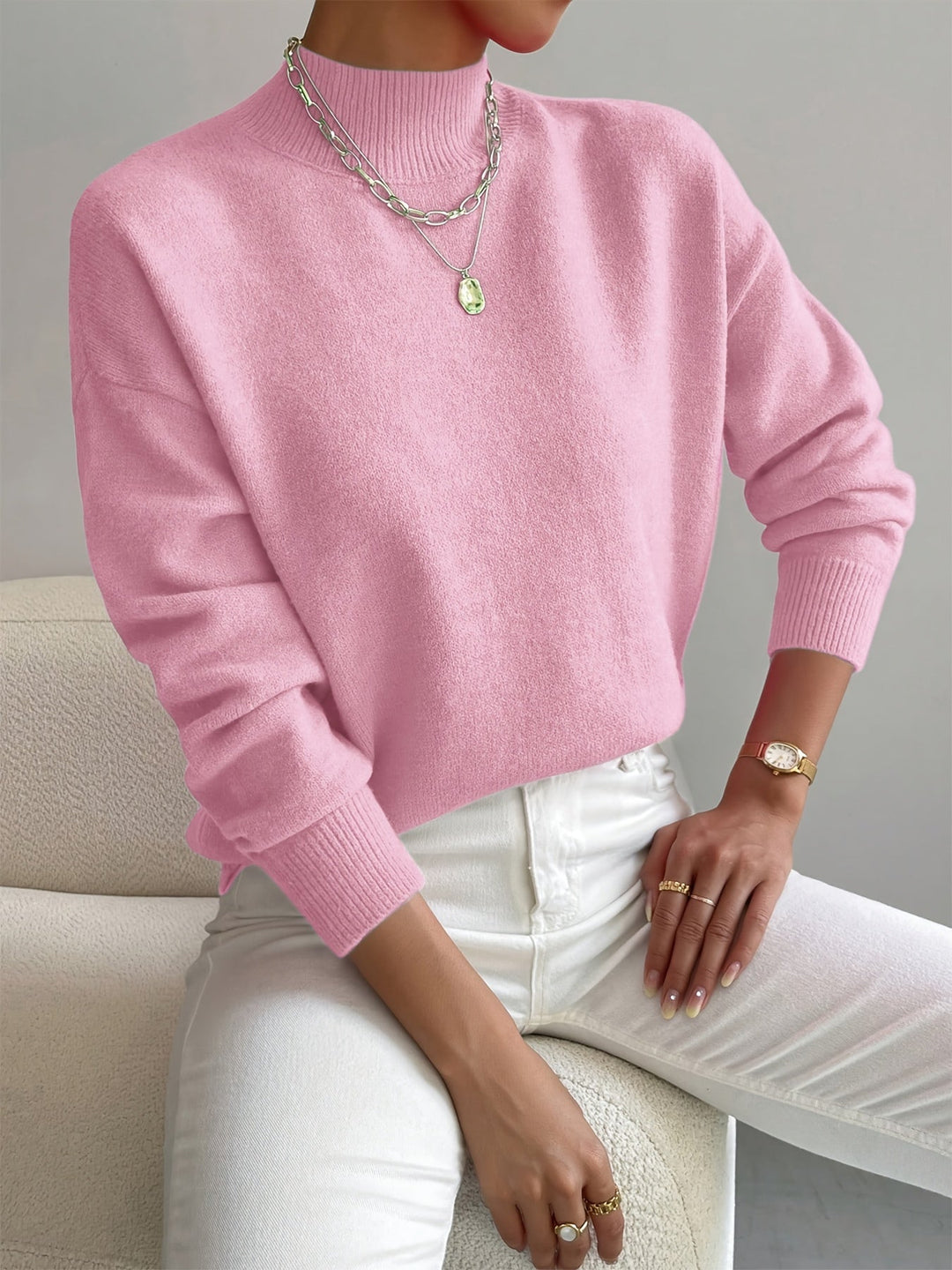 Christine | Pull Col Montant Doux