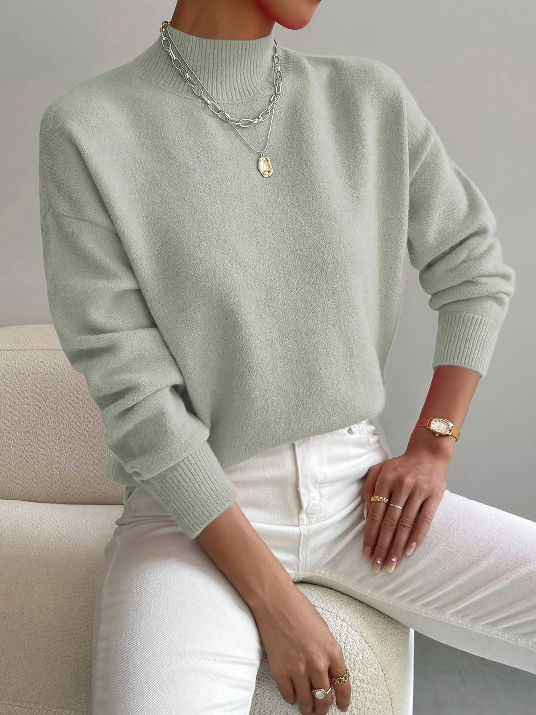 Christine | Pull Col Montant Doux