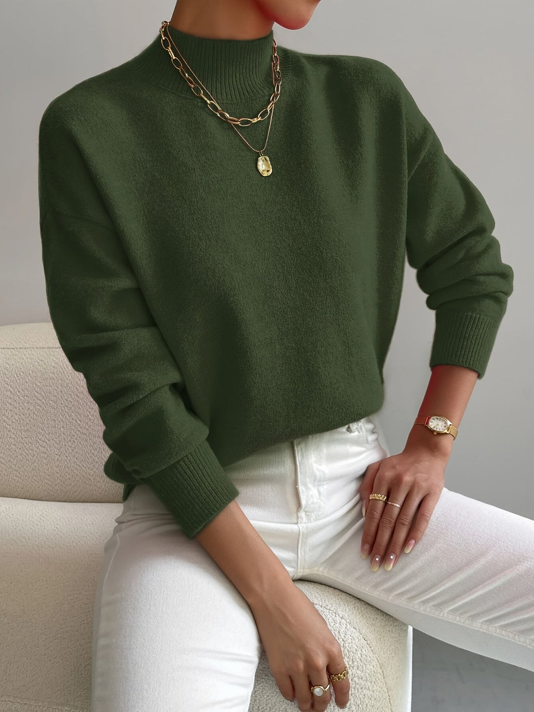 Christine | Pull Col Montant Doux