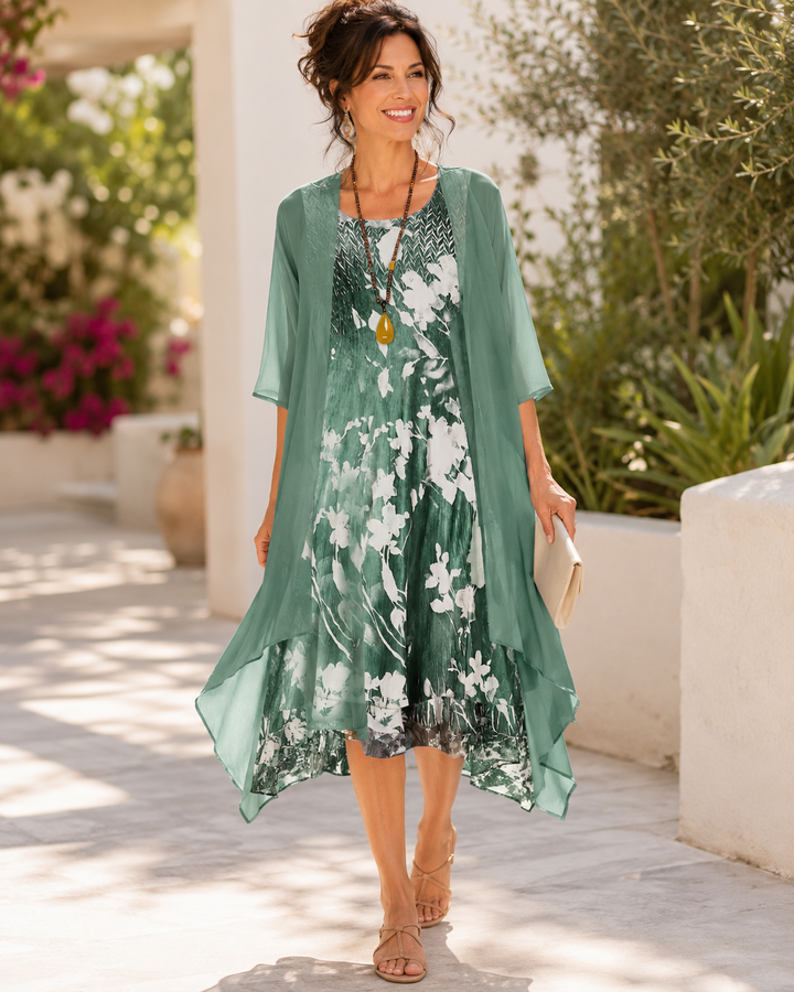 Olivia | Robe légère et aérienne à deux épaisseurs pour femme