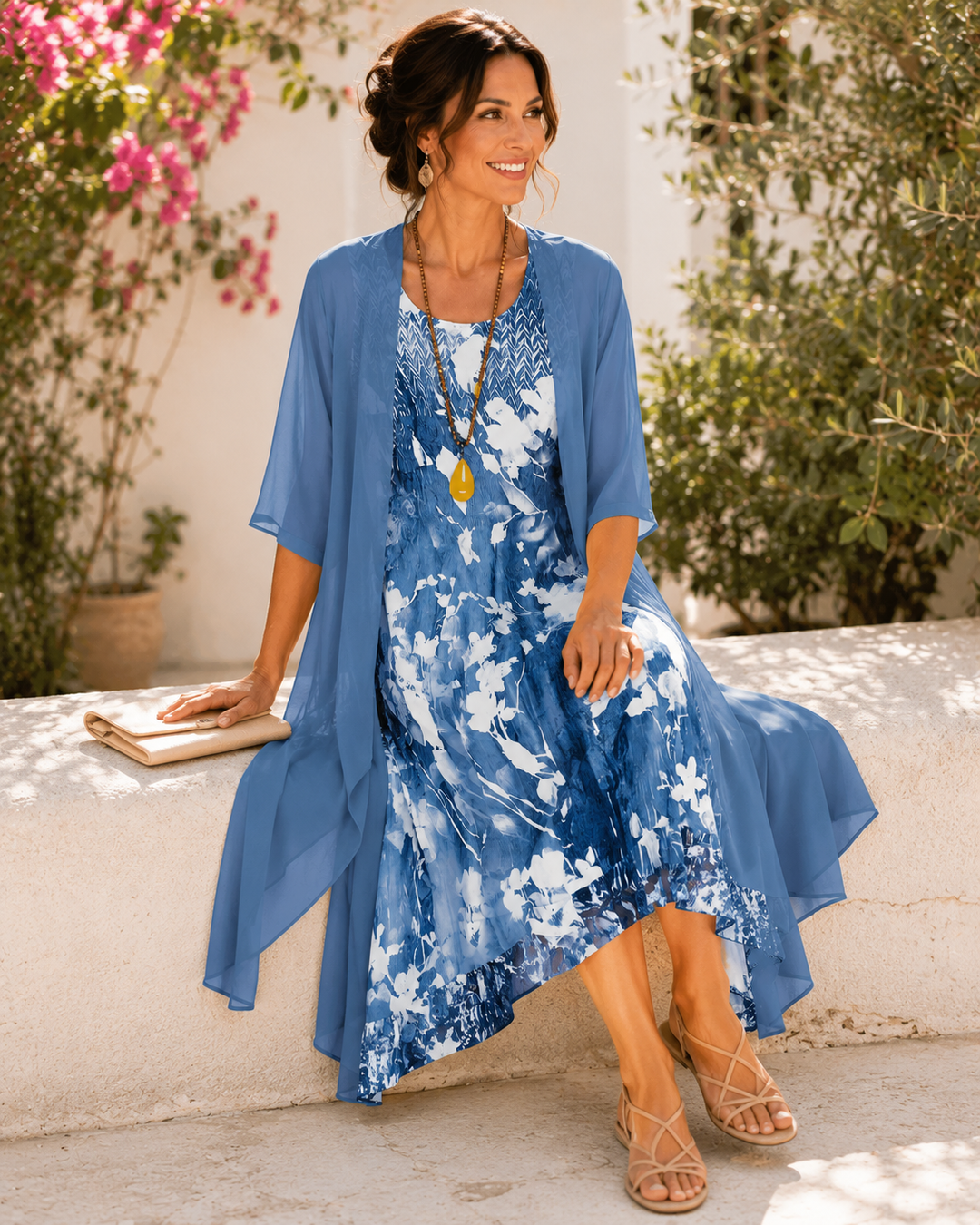 Olivia | Robe légère et aérienne à deux épaisseurs pour femme