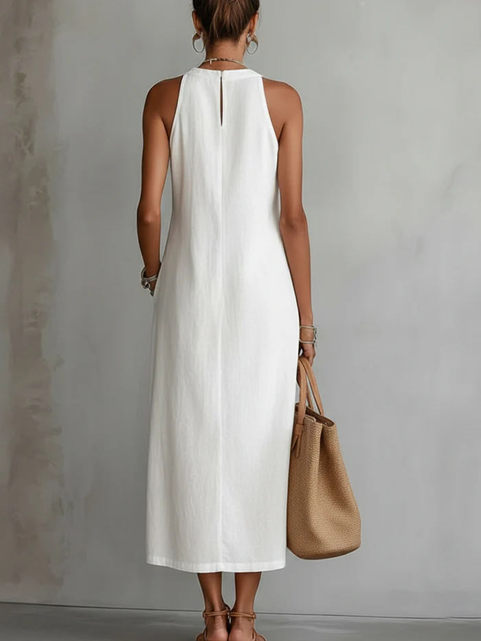 Jimena™ | Robe Midi à Détails Brodés