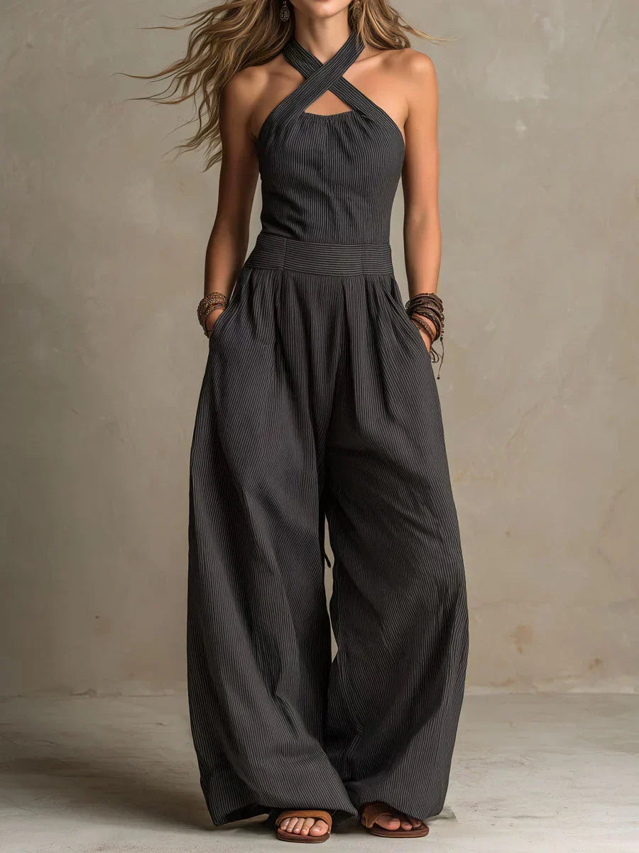 Isabella | Ensemble long et fluide à encolure américaine