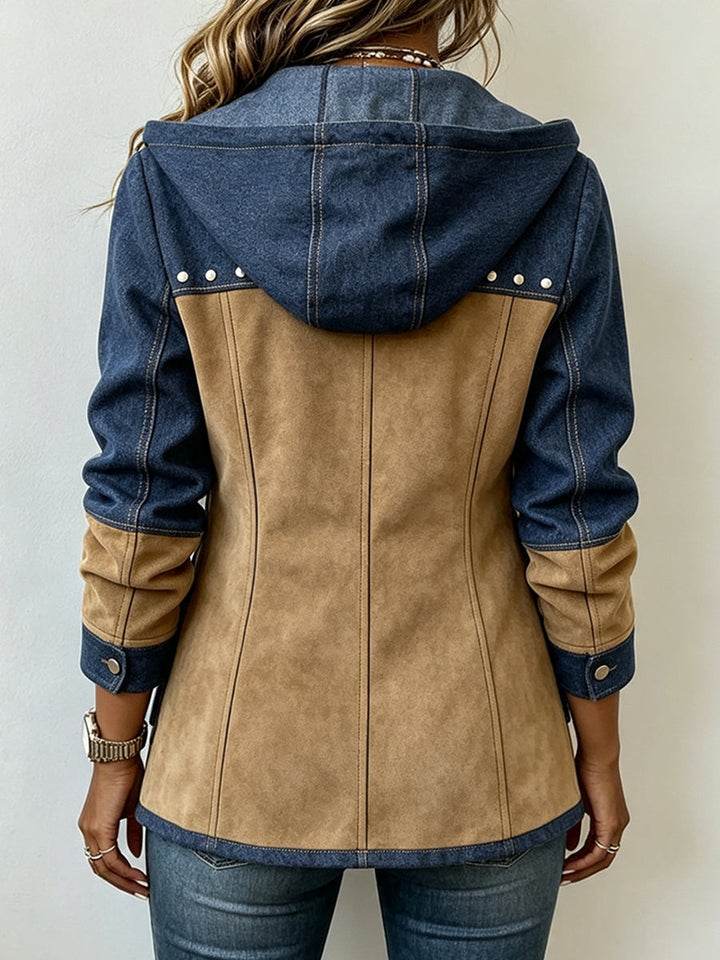 Véronique | Veste à Capuche Bi-Matière