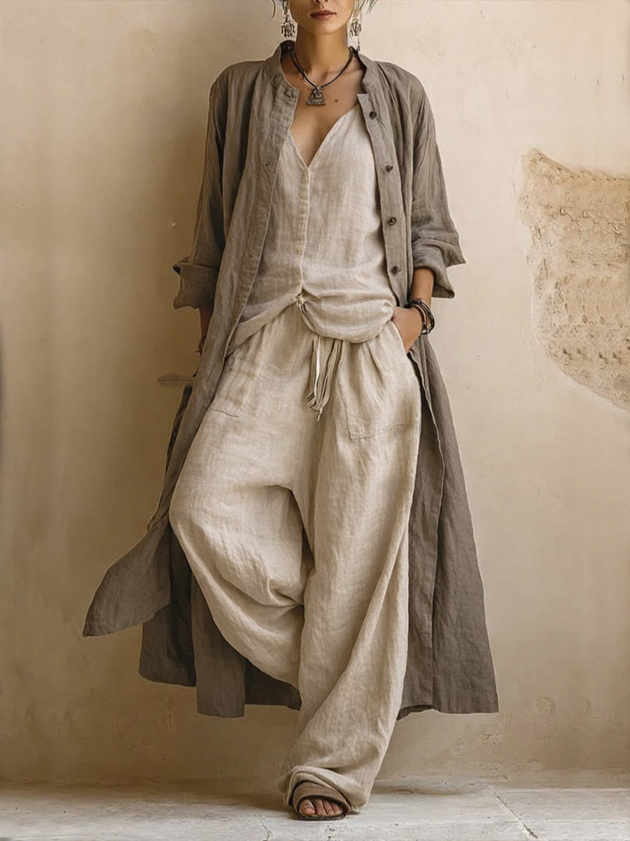 Valentina | Ensemble doux avec long manteau