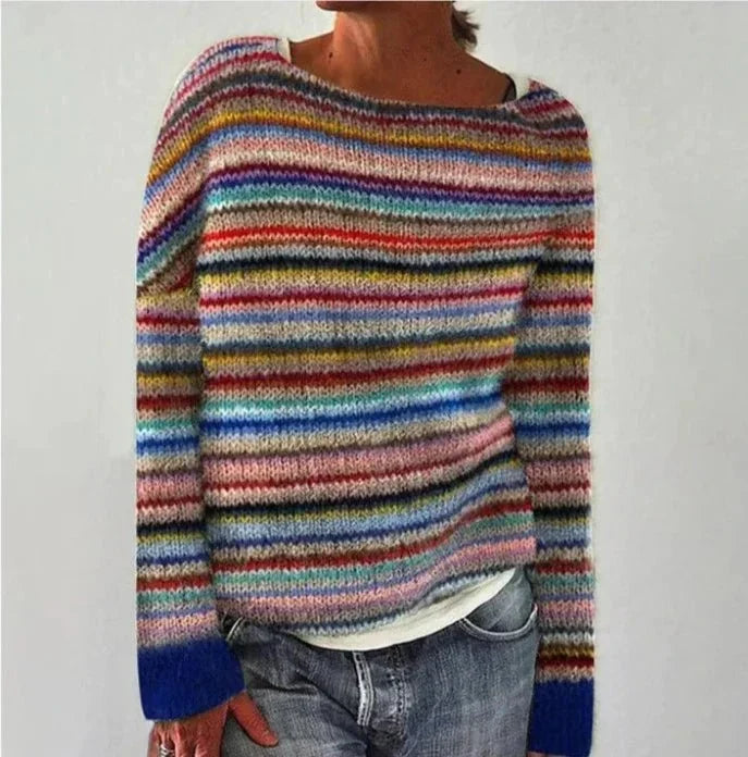 Noëlla | Pull en maille chic pour femme d’inspiration rétro