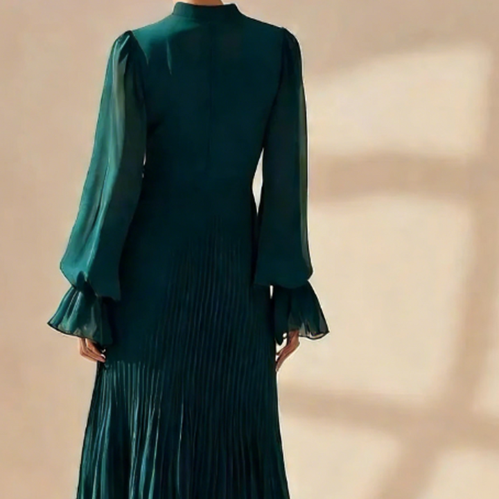 Robe midi élégante plissée Dianna™