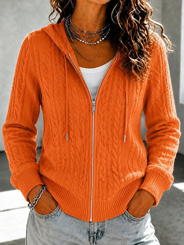 Eleanor™ | Cardigan tricoté à capuche pour femme