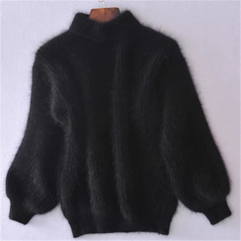 Saskia | Pull doux à col roulé
