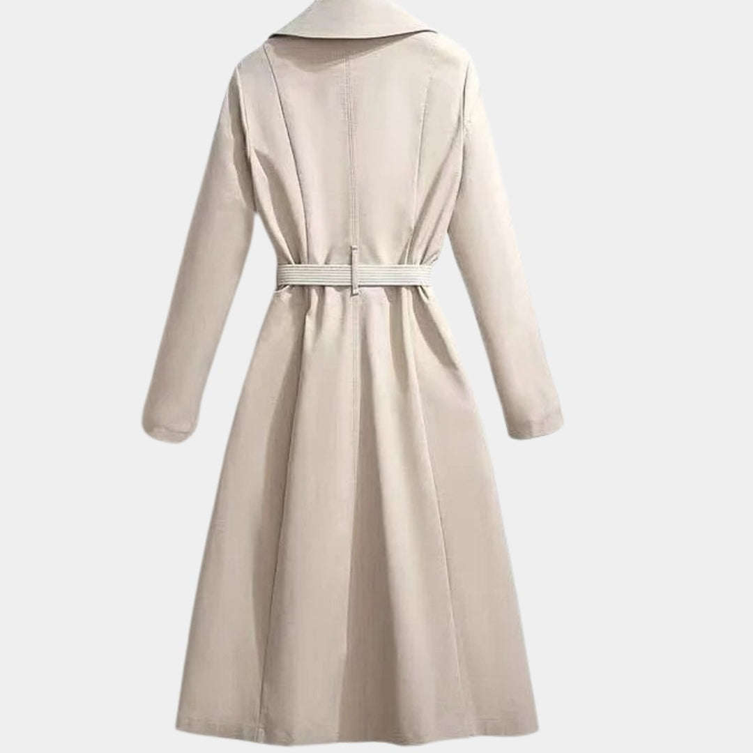 Clarice | Trench-coat midi classique à ceinture