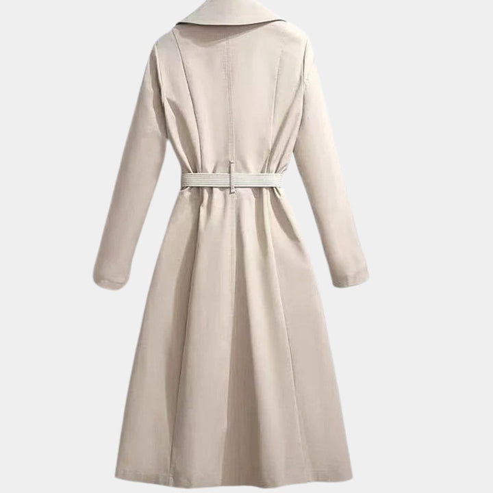 Clarice | Trench-coat midi classique à ceinture
