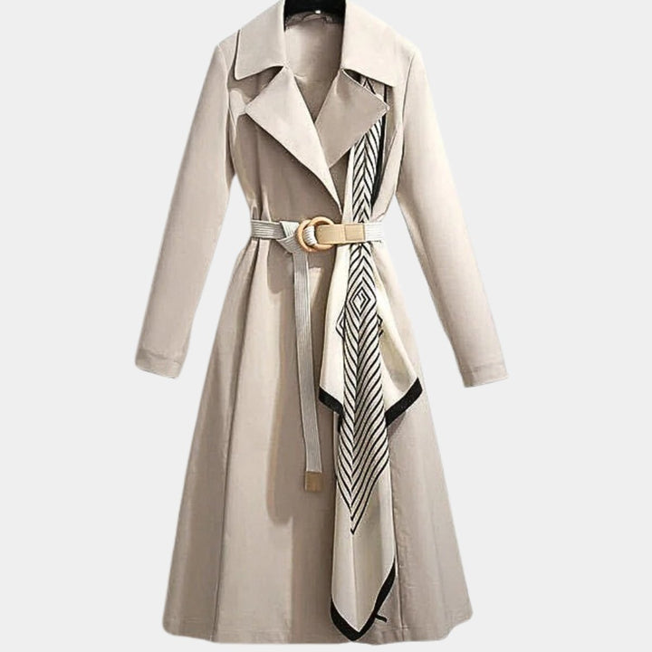 Clarice | Trench-coat midi classique à ceinture