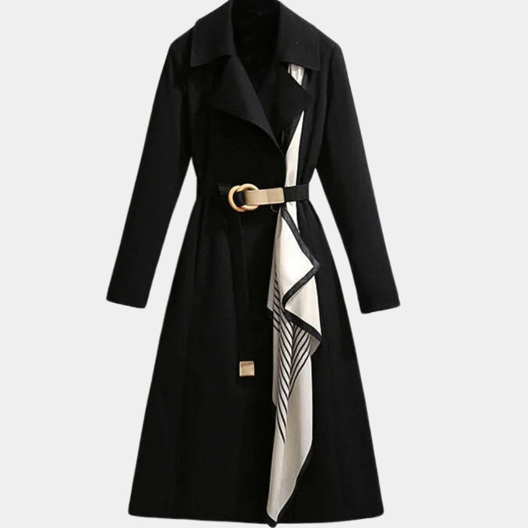 Clarice | Trench-coat midi classique à ceinture