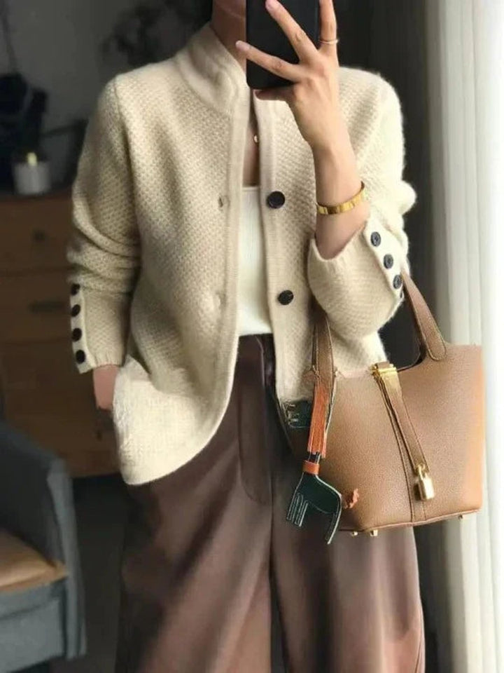 Pénélope | Cardigan Boutonné en Maille