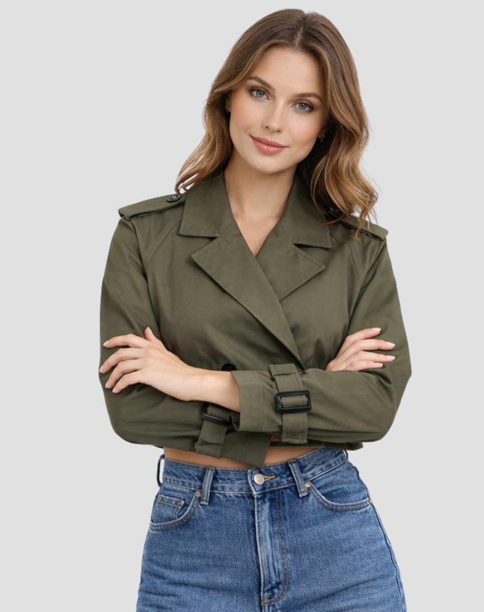 Juliana | Trench-coat court chic ceinturé