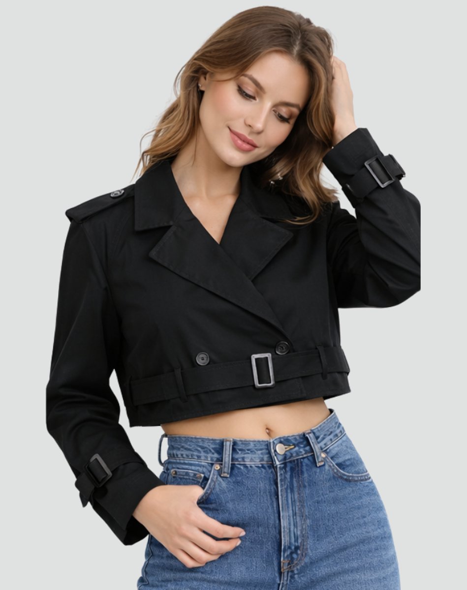 Juliana | Trench-coat court chic ceinturé