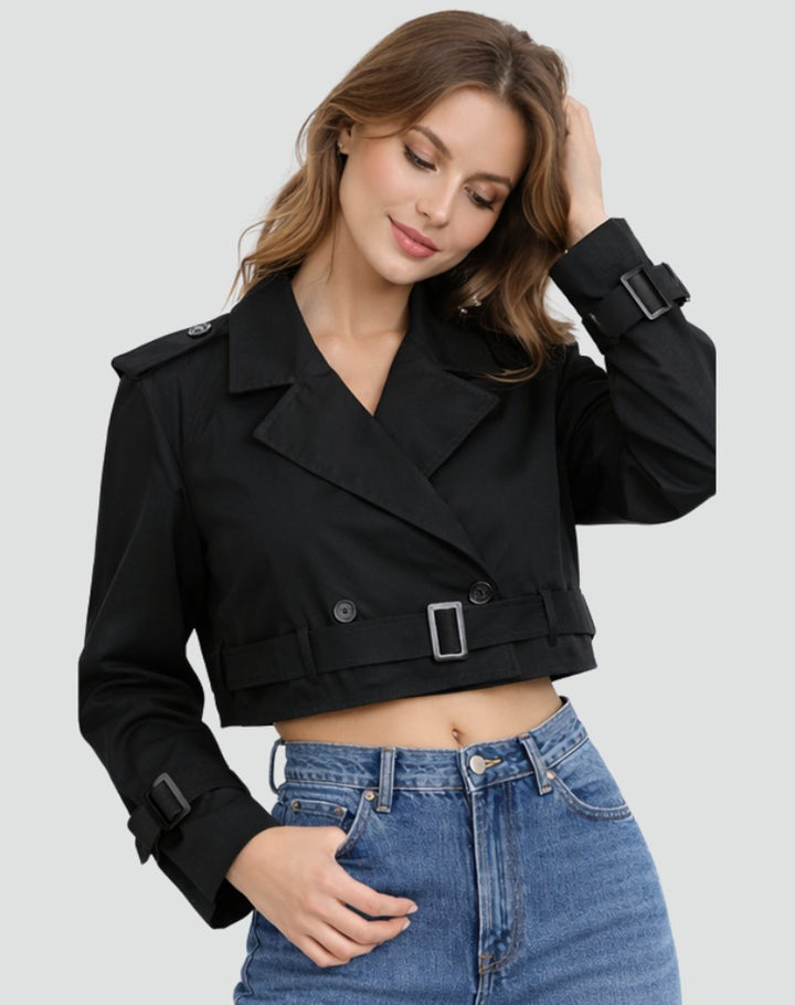 Juliana | Trench-coat court chic ceinturé