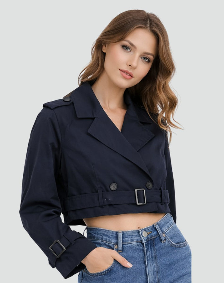 Juliana | Trench-coat court chic ceinturé