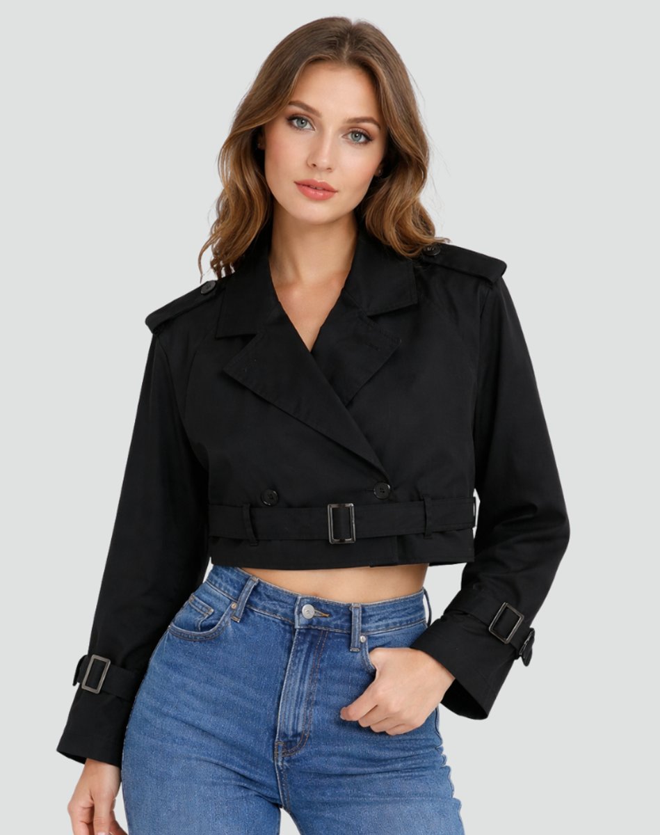 Juliana | Trench-coat court chic ceinturé